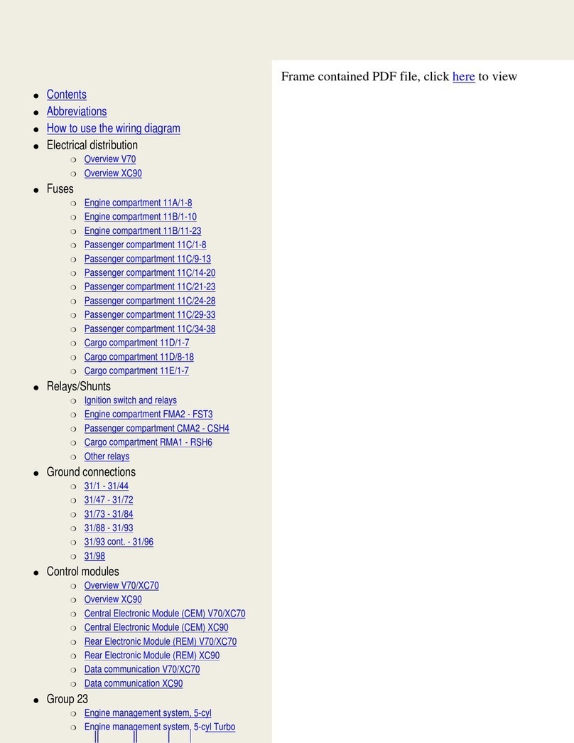 Volvo 2003 V70 Wiring diagram