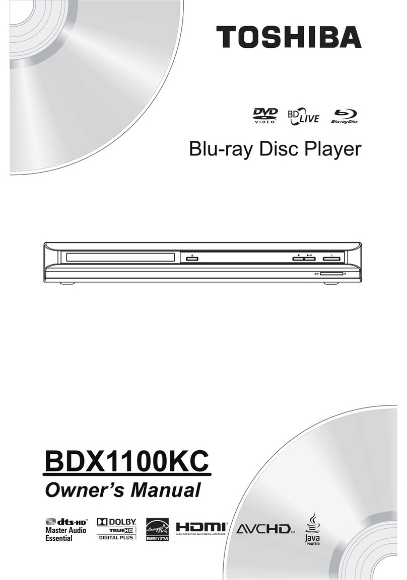 Toshiba BDX1100KC owner's manual