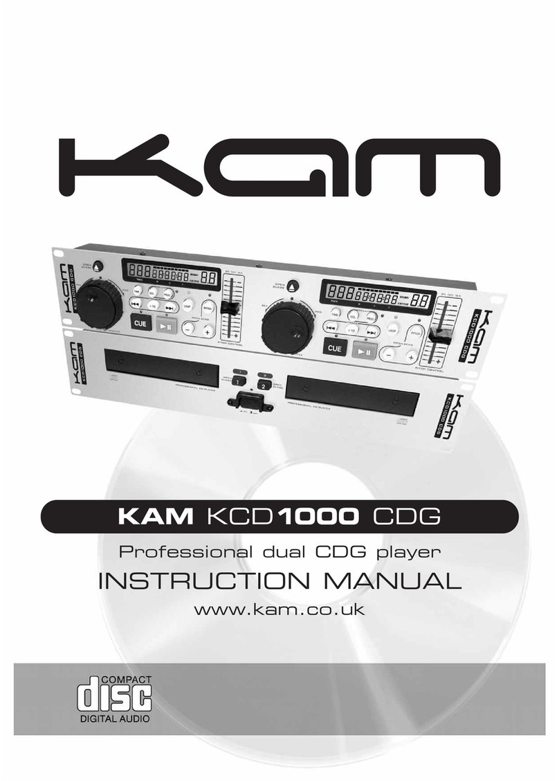 KAM KCD 1000 CDG instruction manual