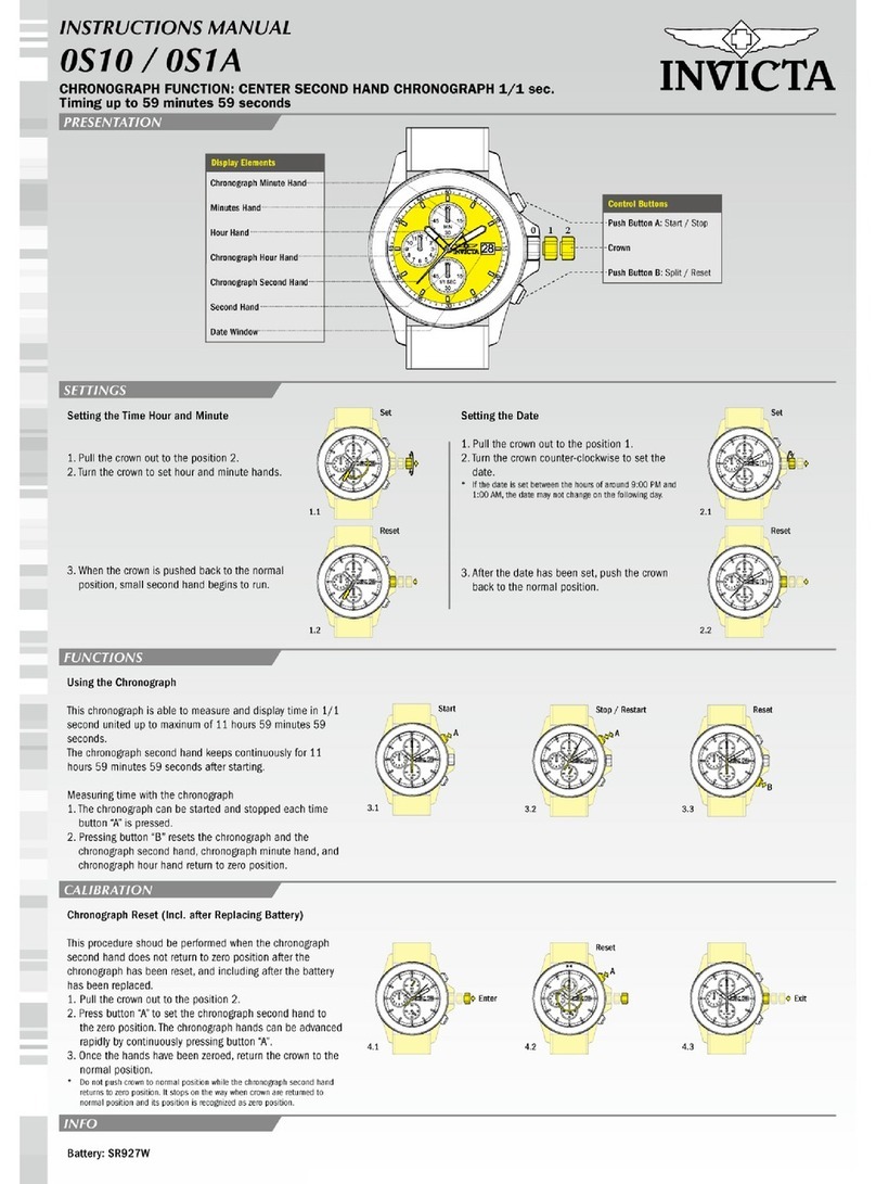 Invicta OS10 instruction manual