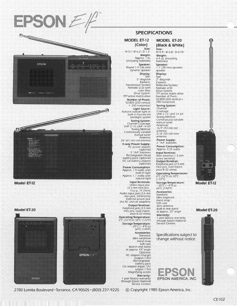 Epson ET-12 specification