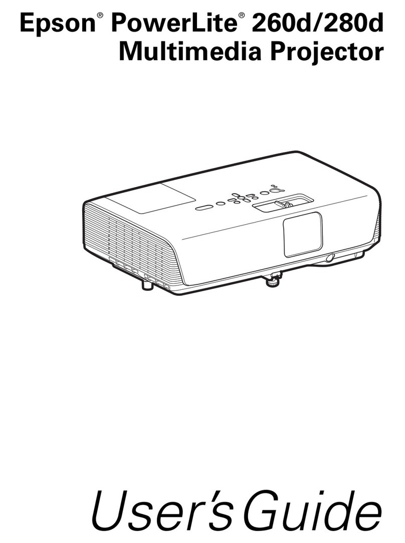 Epson PowerLite 260D User manual
