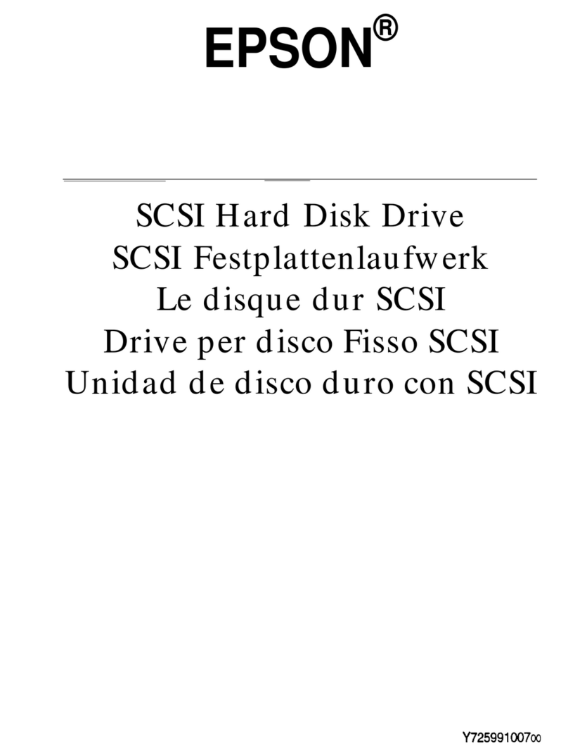 Epson SCSI Hard Disk Drive Information