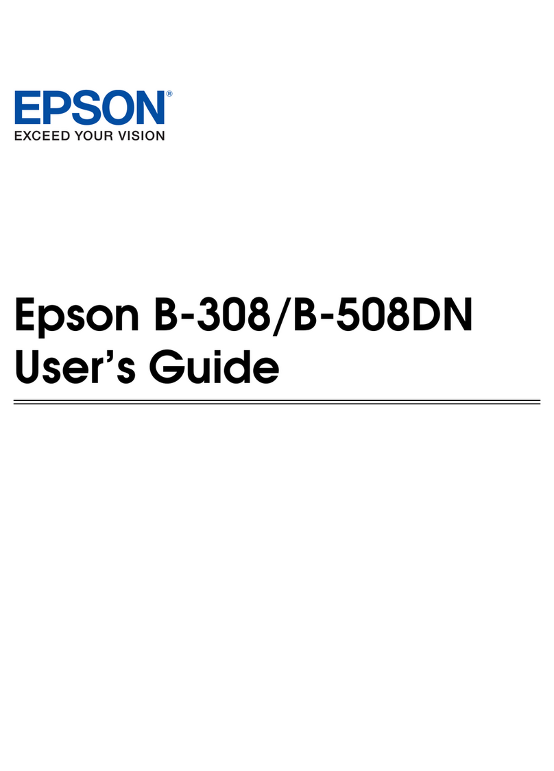 Epson B-308 User manual