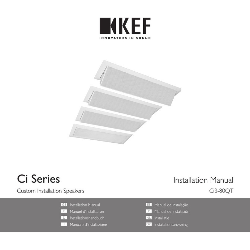 KEF Uni-Q Ci3-80QT installation manual