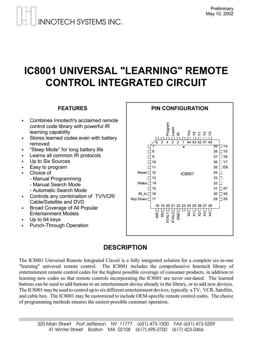 Innotech IC8001 Operating instructions