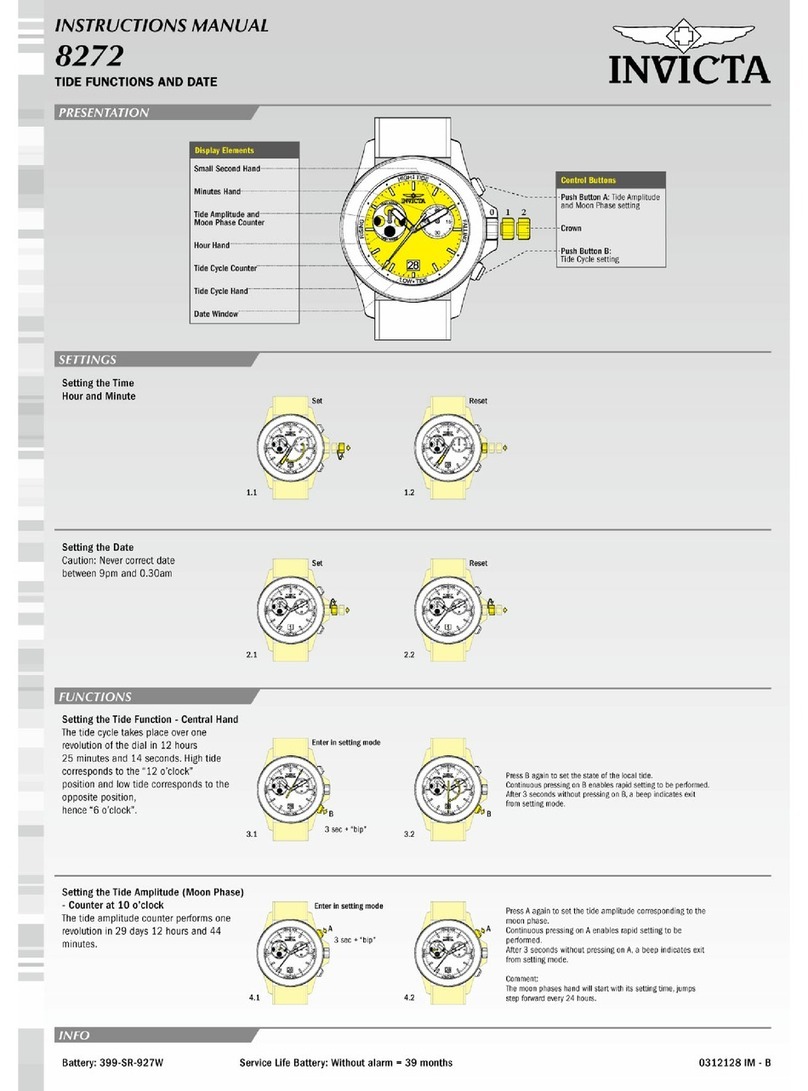 Invicta 8272 instruction manual