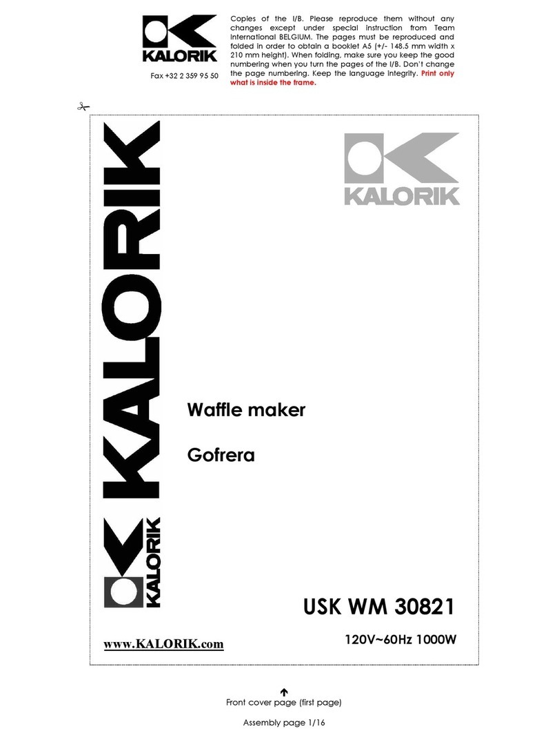 Kalorik USK WM 30821 operating instructions Kalorik USK WM 30821 operating instructions