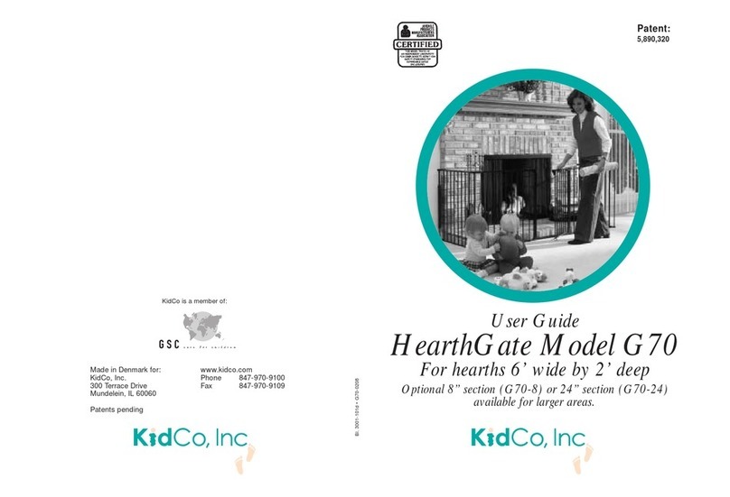 Kidco HearthGate G70 user guide Kidco HearthGate G70 user guide