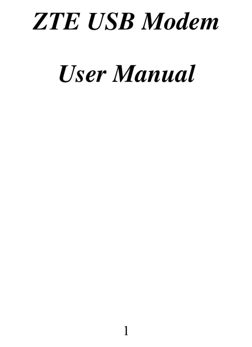 Zte USB Modem User manual