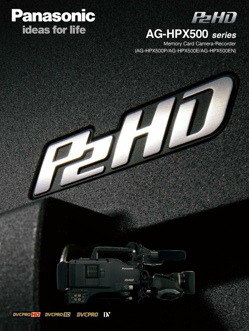 Panasonic AGHPX500P - MEMORY CARD CAMERA RECORDER Installation guide