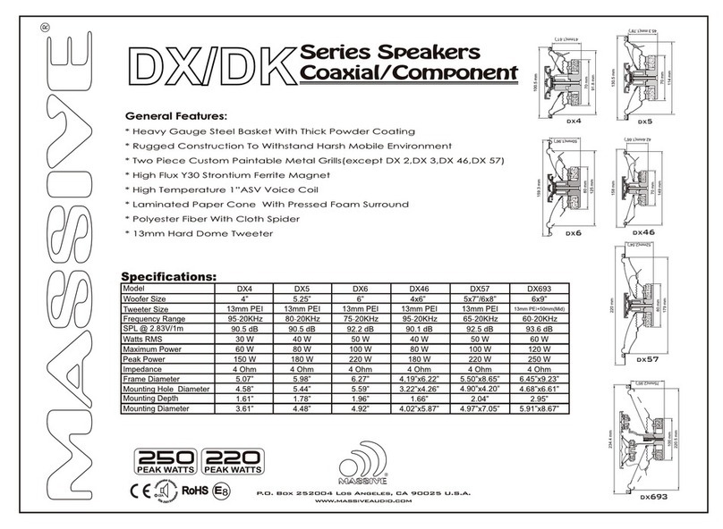Massive Audio DX Series quick guide