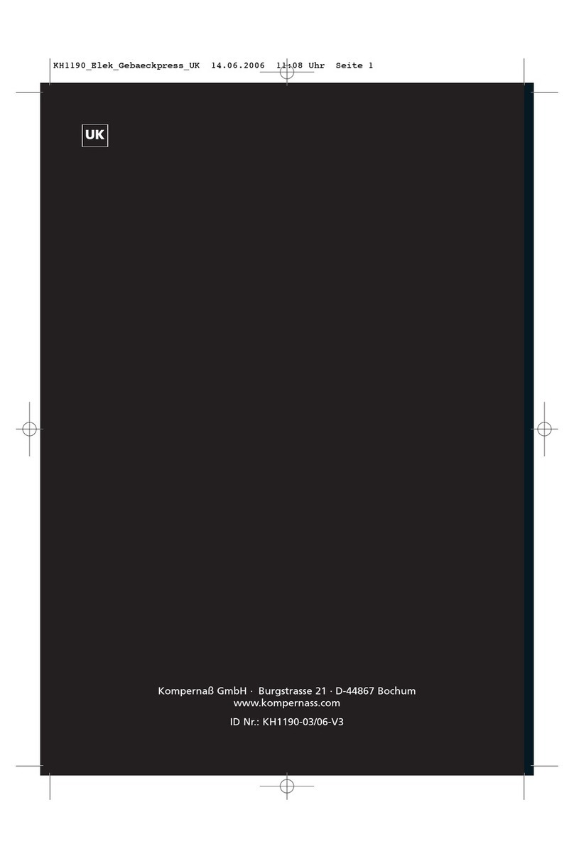 Kompernass KH 1190 operating instructions