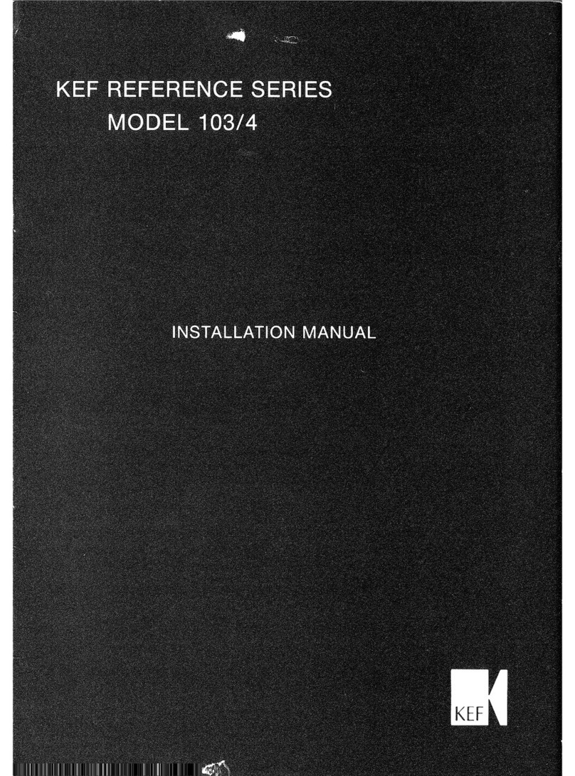 KEF model 103/4 installation manual