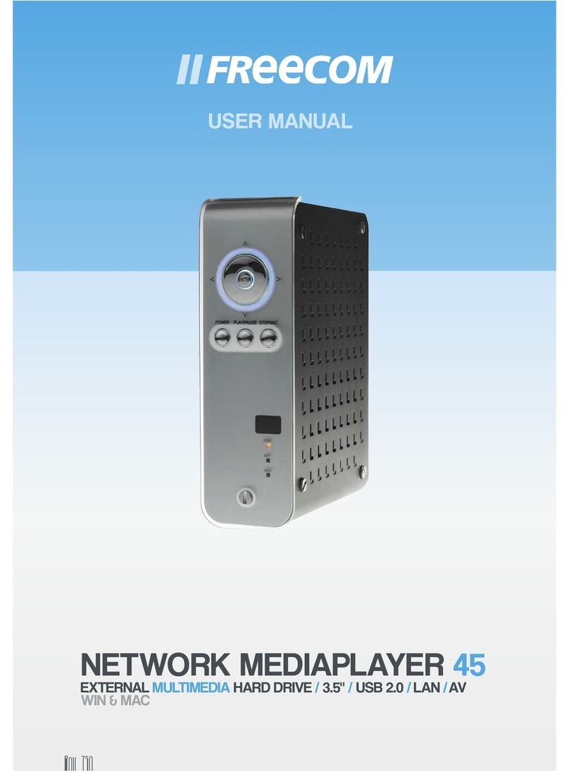 Freecom NETWORK MEDIAPLAYER 45 user manual