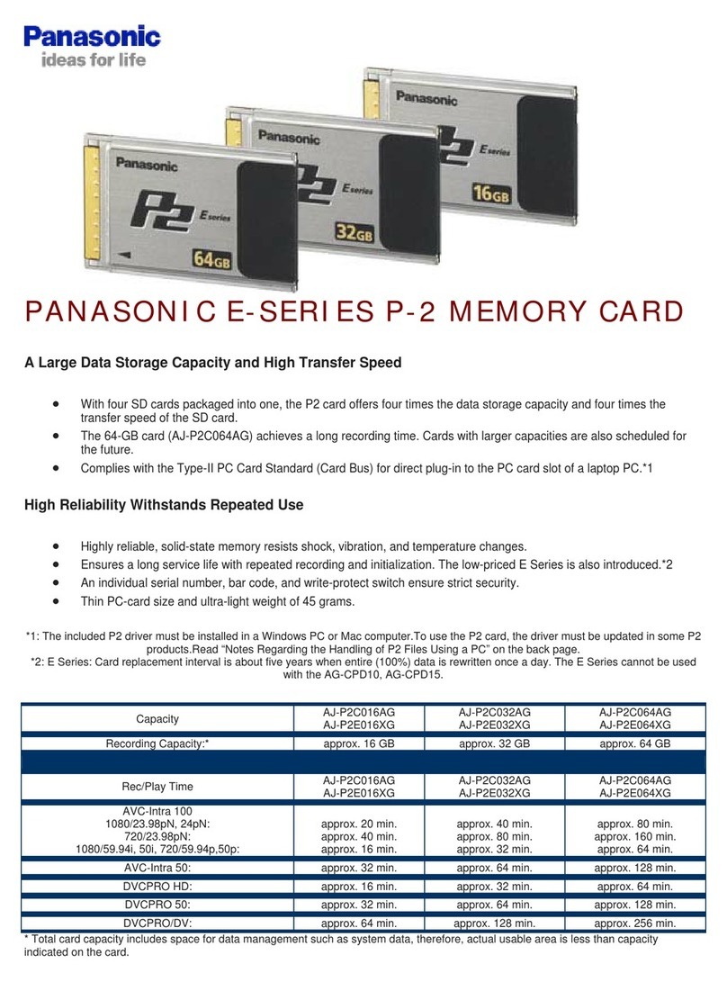 Panasonic AJ-P2C064AG User manual