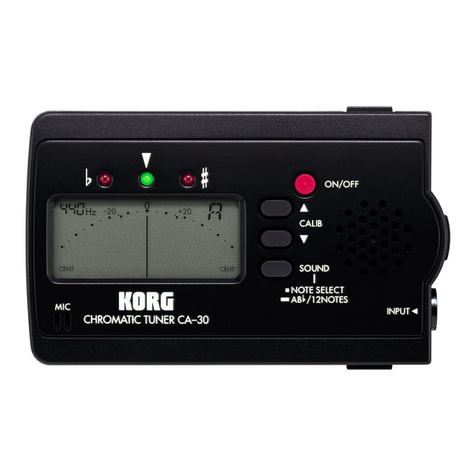 Korg CA-3 User manual
