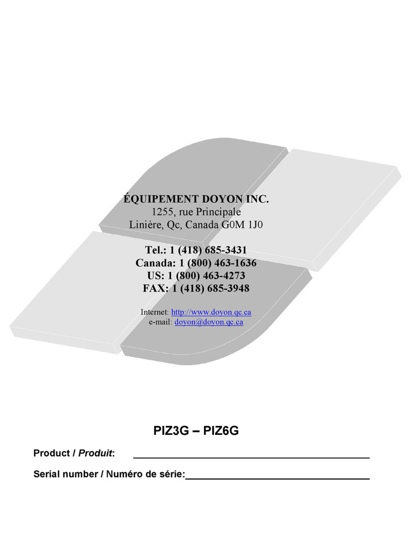 Doyon PIZ3G instructions