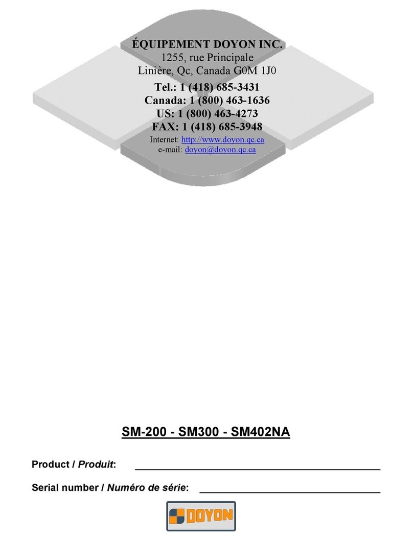 Doyon SM-200 User manual