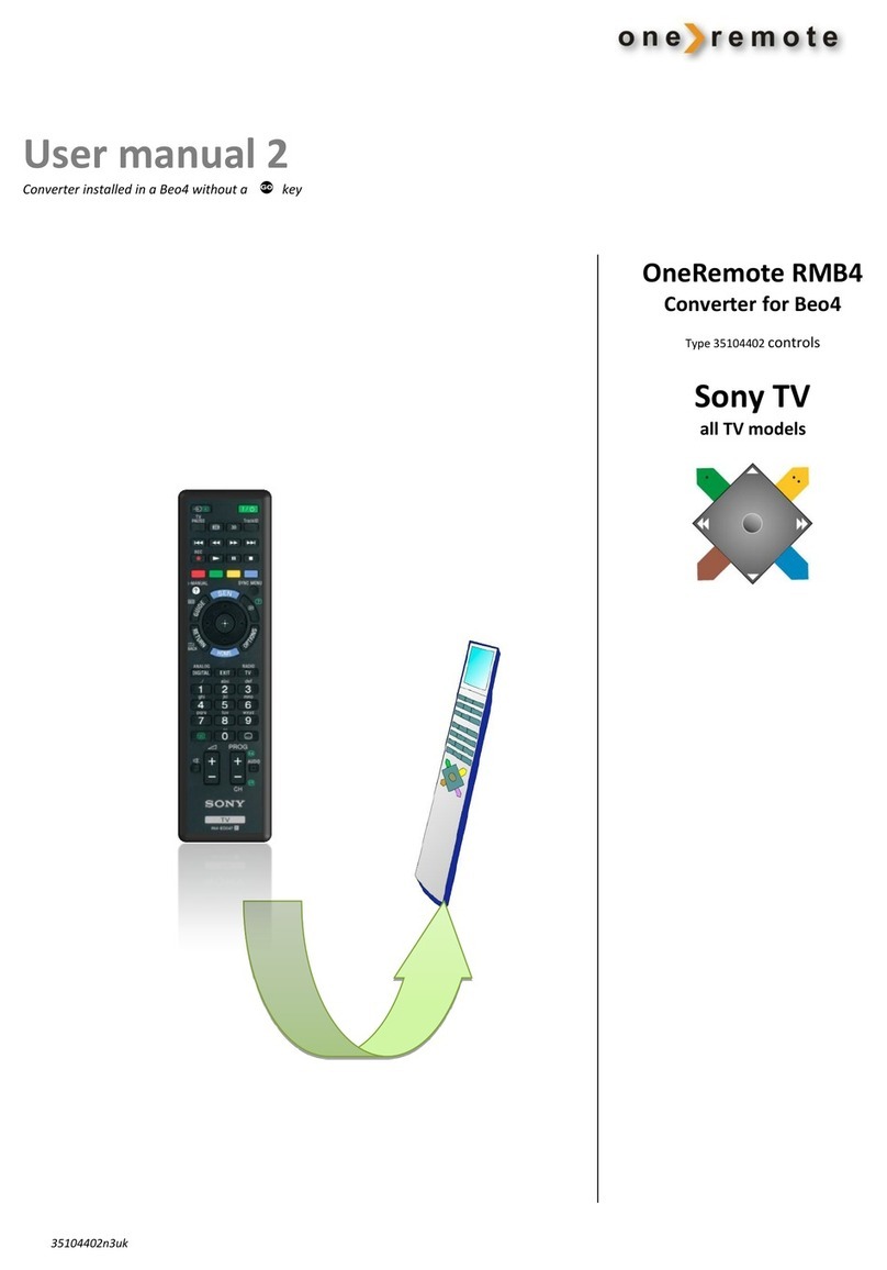 One Remote RMB4 User manual