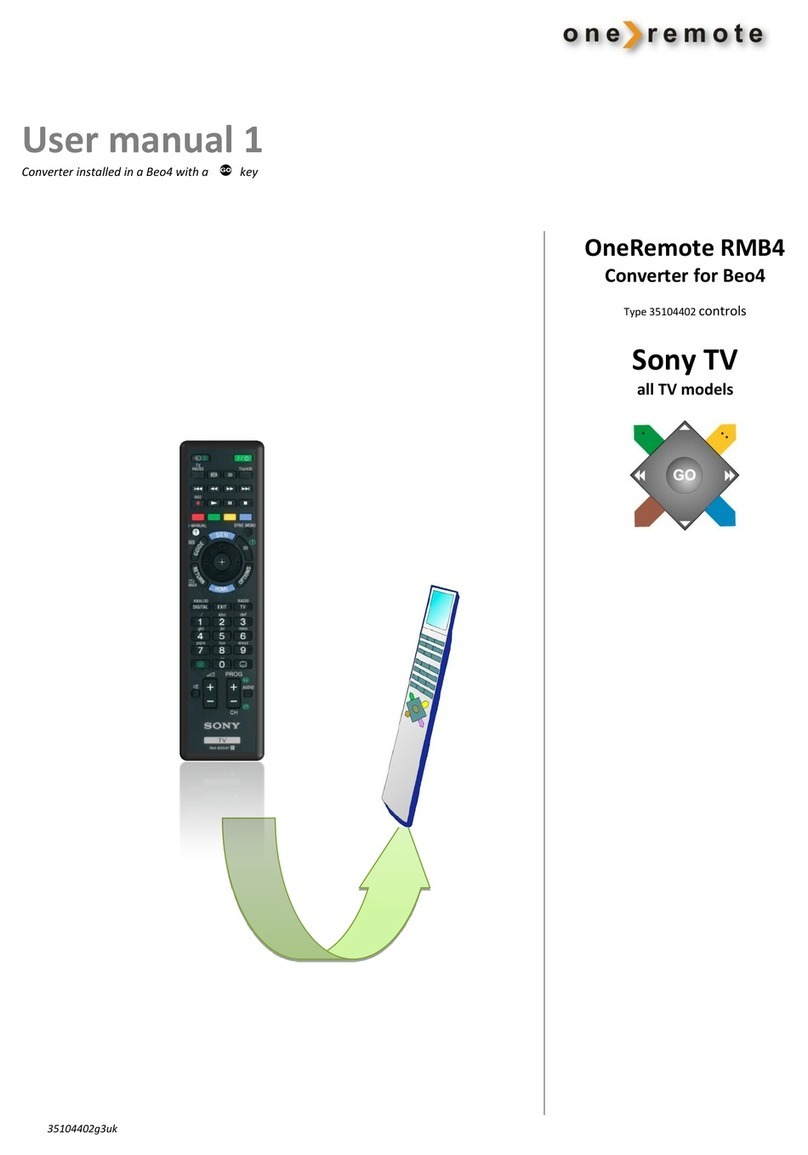 One Remote RMB4 User manual