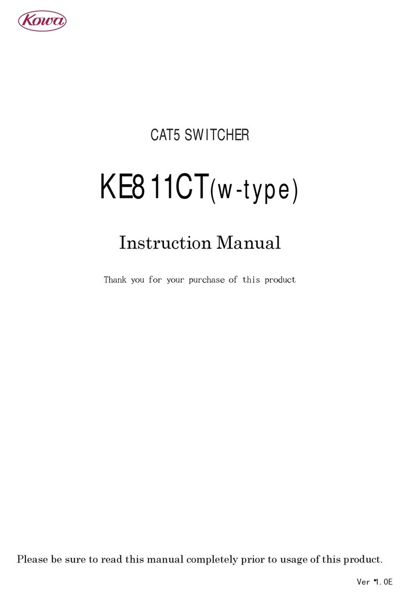 Kowa KE811CT(w-type) instruction manual