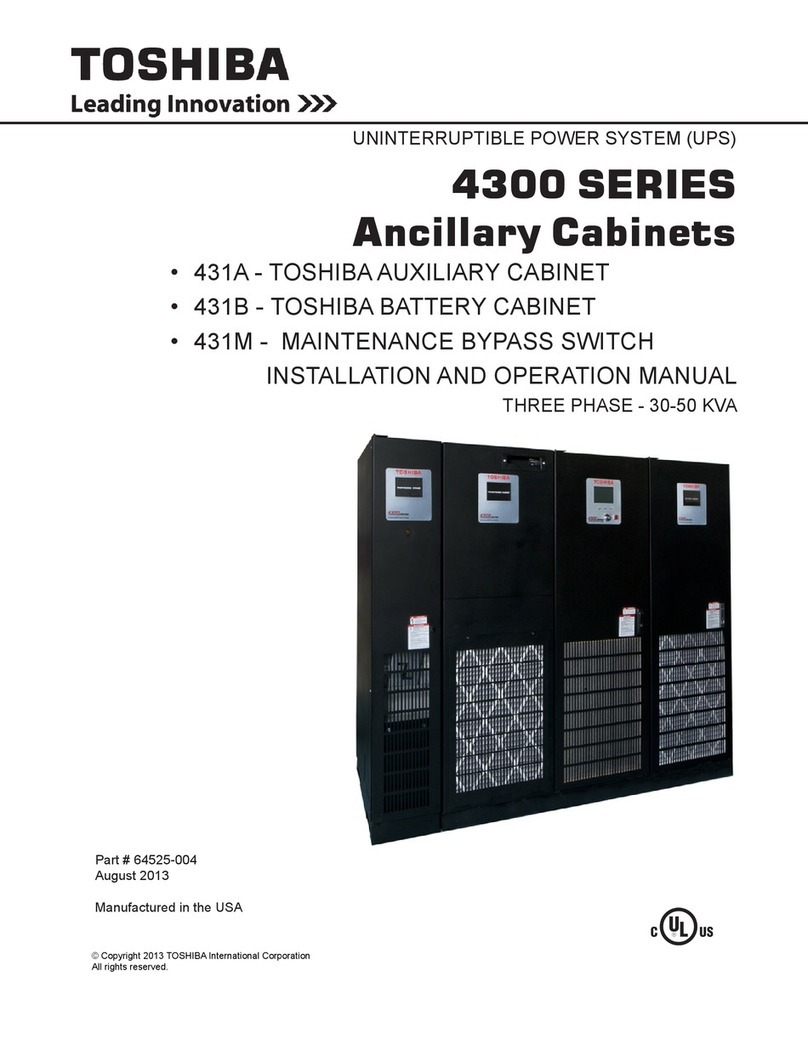 Toshiba 431A Installation and operation manual