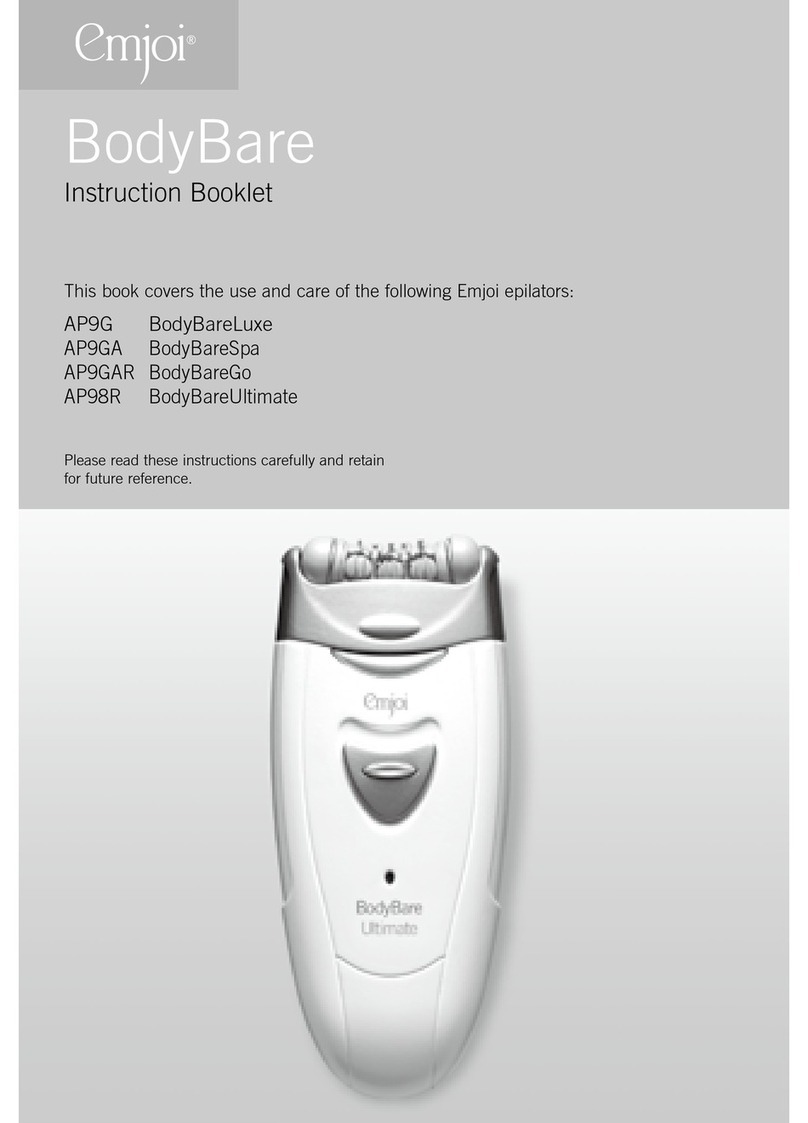 Emjoi AP9G BodyBareLuxe Instruction booklet