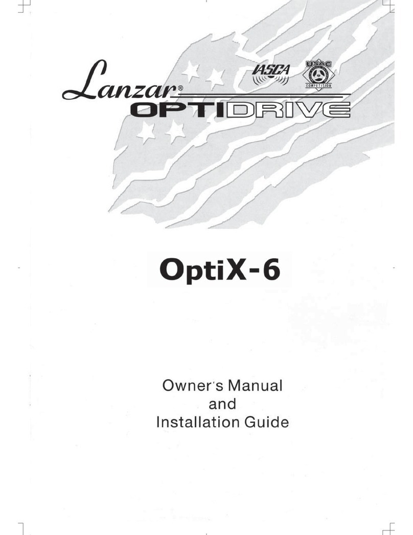 Lanzar Optidrive OPTIX-6 Programming manual