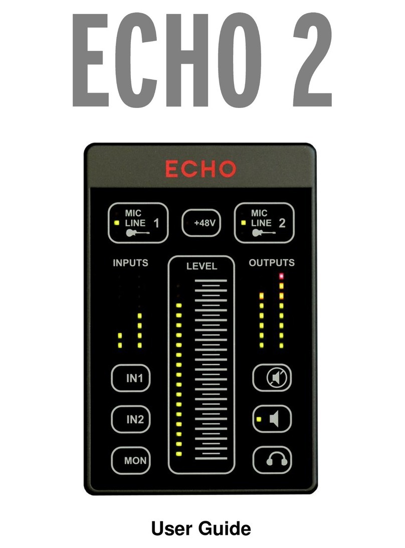 Echo Audio Echo 2 user guide Echo Audio Echo 2 user guide