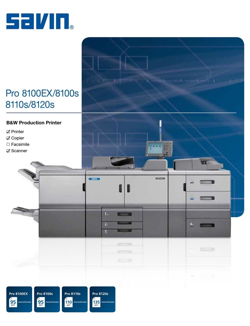 Savin Pro 8100EX User manual