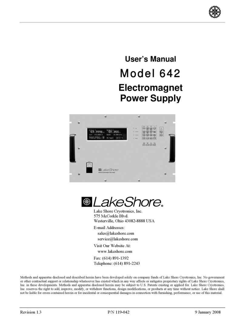 Lake Shore 642 user manual