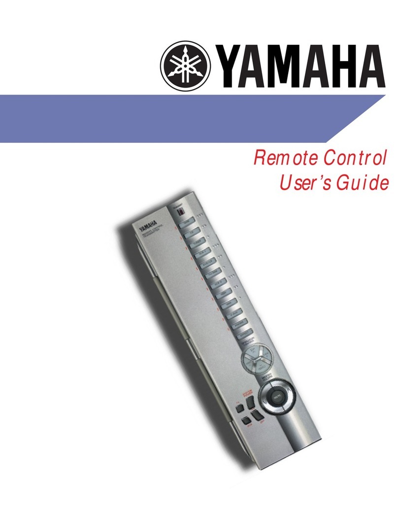 Yamaha Remote Control User manual Yamaha Remote Control User manual