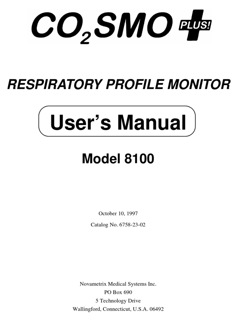 Novametrix Medical Systems 8100 user manual Novametrix Medical Systems 8100 user manual