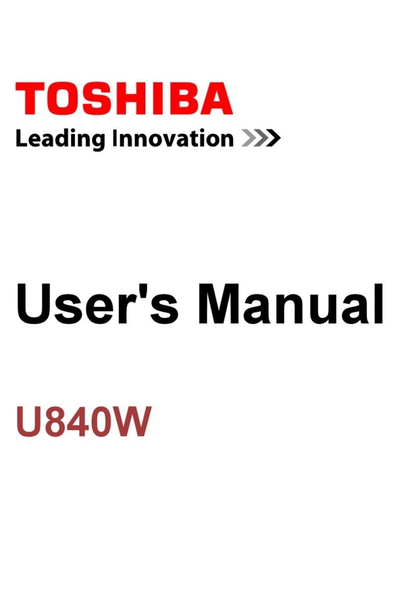 Toshiba U840W User manual