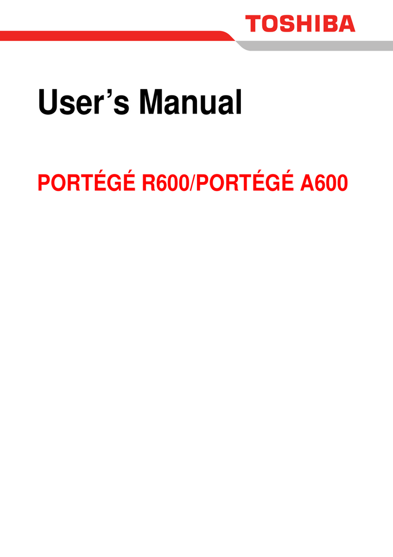 Toshiba Portege R600 user guide