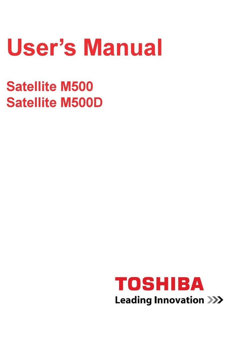 Toshiba Portege M500 user manual