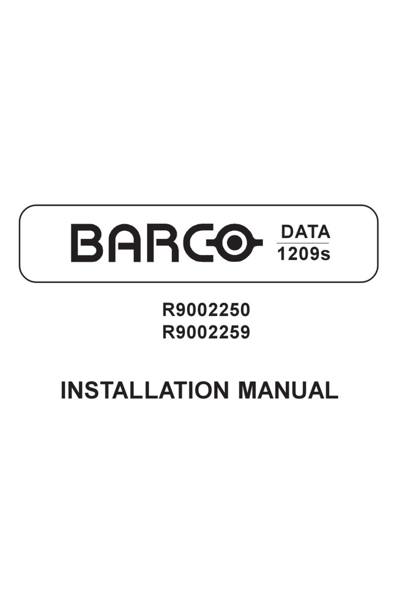 Barco R9002250 User manual Barco R9002250 User manual