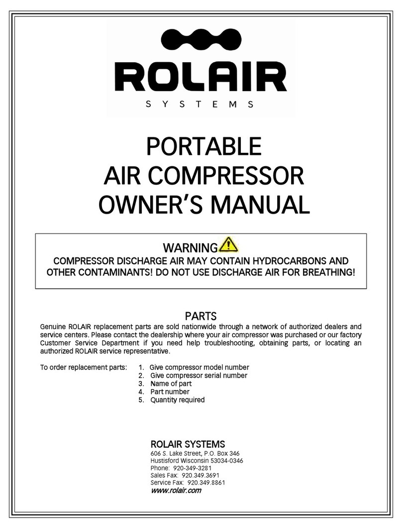 Polair Systems portable air compressor owner's manual