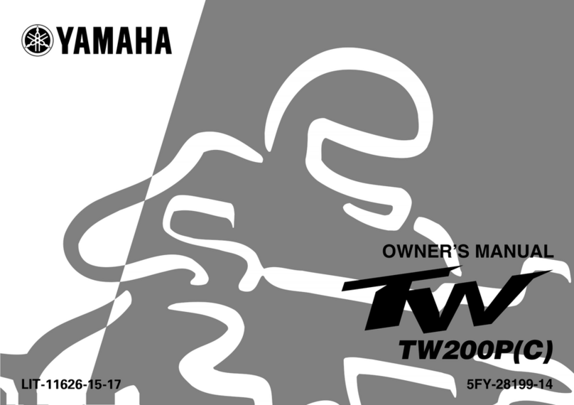 Yamaha TW200P owner's manual