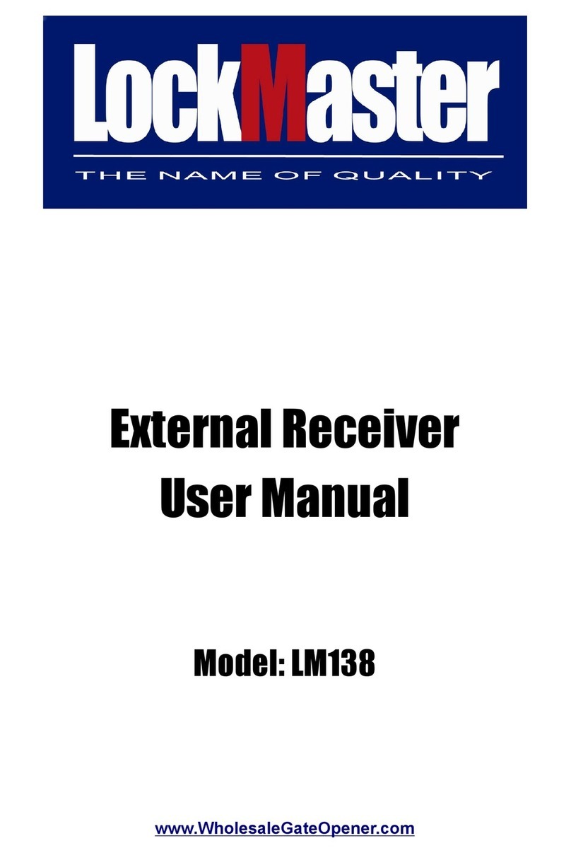 LockMaster LM138 user manual