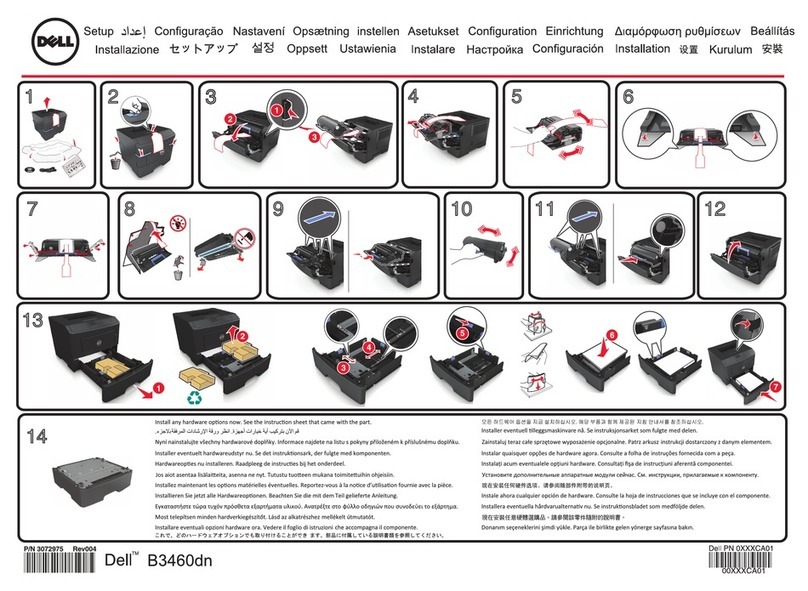 Dell B3460DN Mono Laser Specification sheet