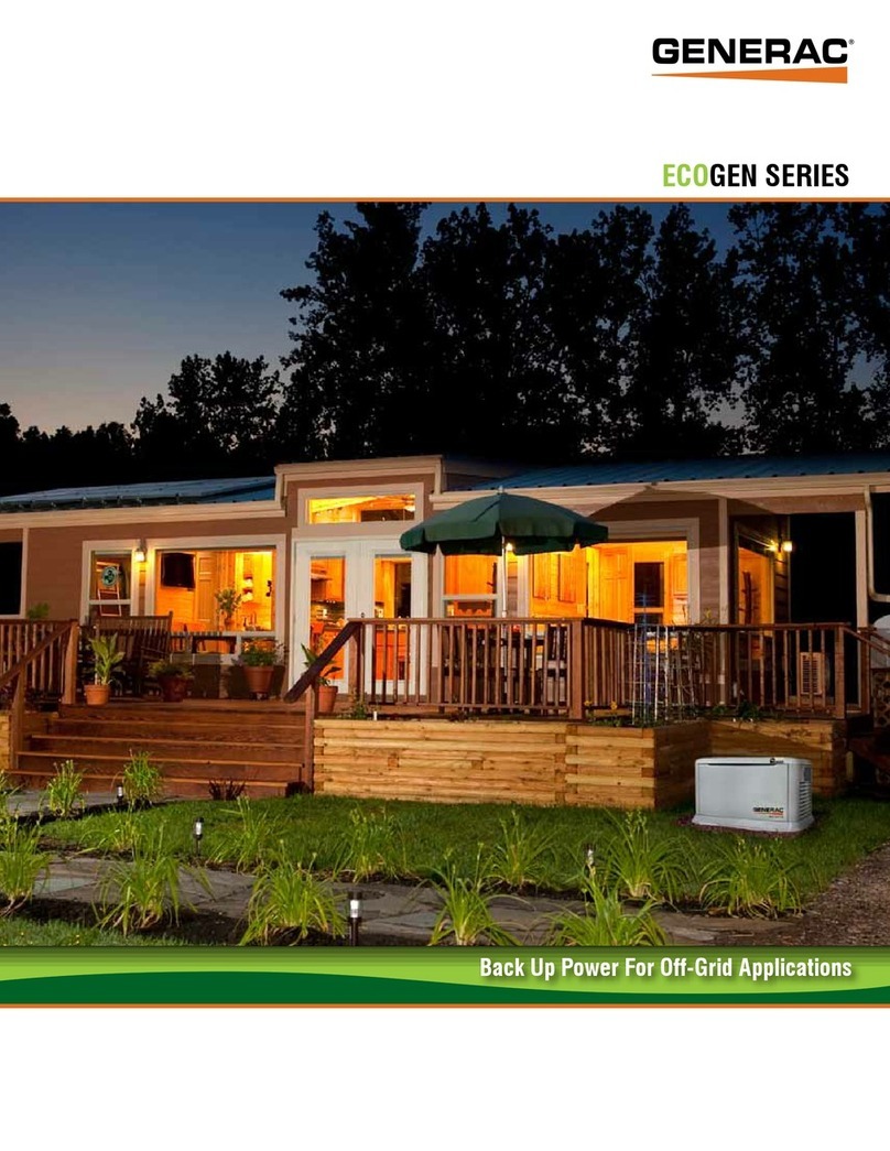 Generac Power Systems ECOGEN SERIES User manual