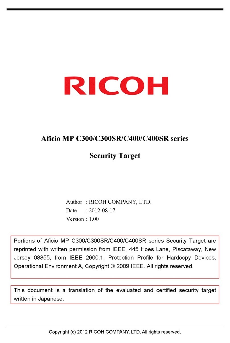Ricoh C400DN - Aficio SP Color Laser Printer User manual