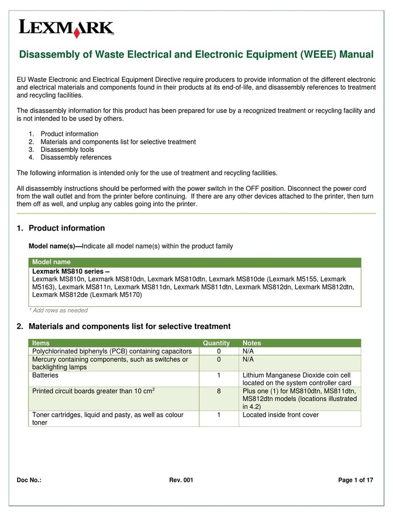 Lexmark MS810n User manual