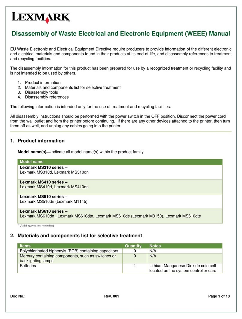 Lexmark MS610dn User manual