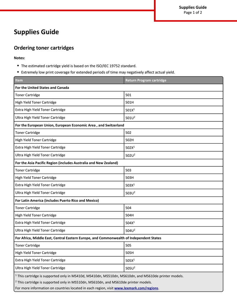 Lexmark MS610dn User manual