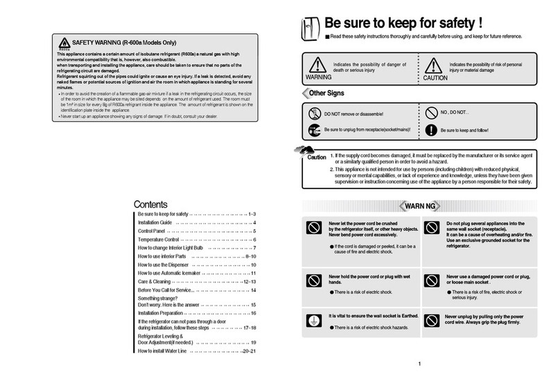 Daewoo FRN-U20DD Series User manual