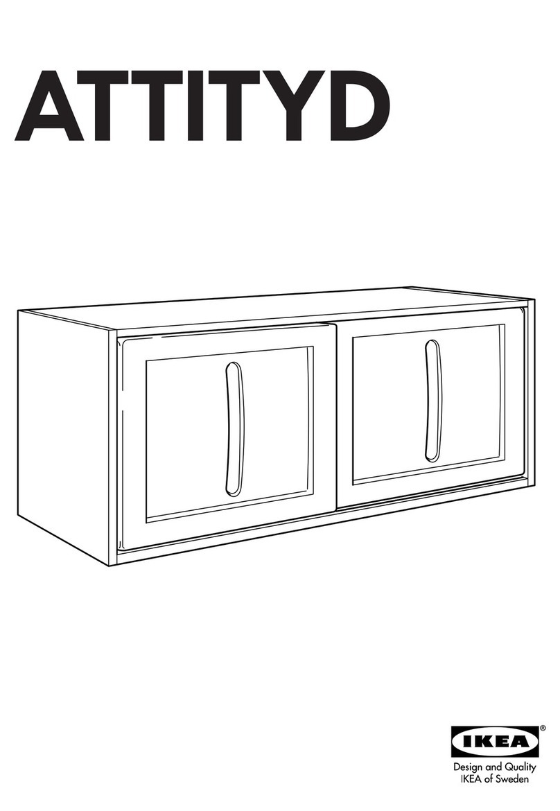 IKEA ATTITYD WALL CABINET 47" instructions IKEA ATTITYD WALL CABINET 47" instructions