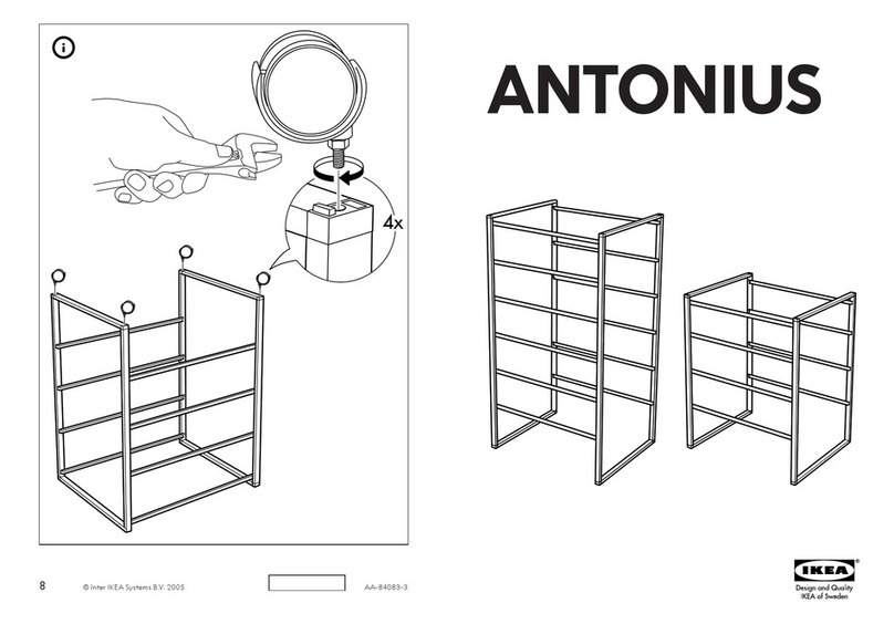 IKEA ANTONIUS CLOTHES RAIL instructions